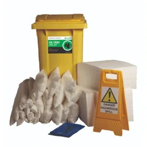 360 litre Ecospill Oil Only Spill Kit - Wheeled Bin