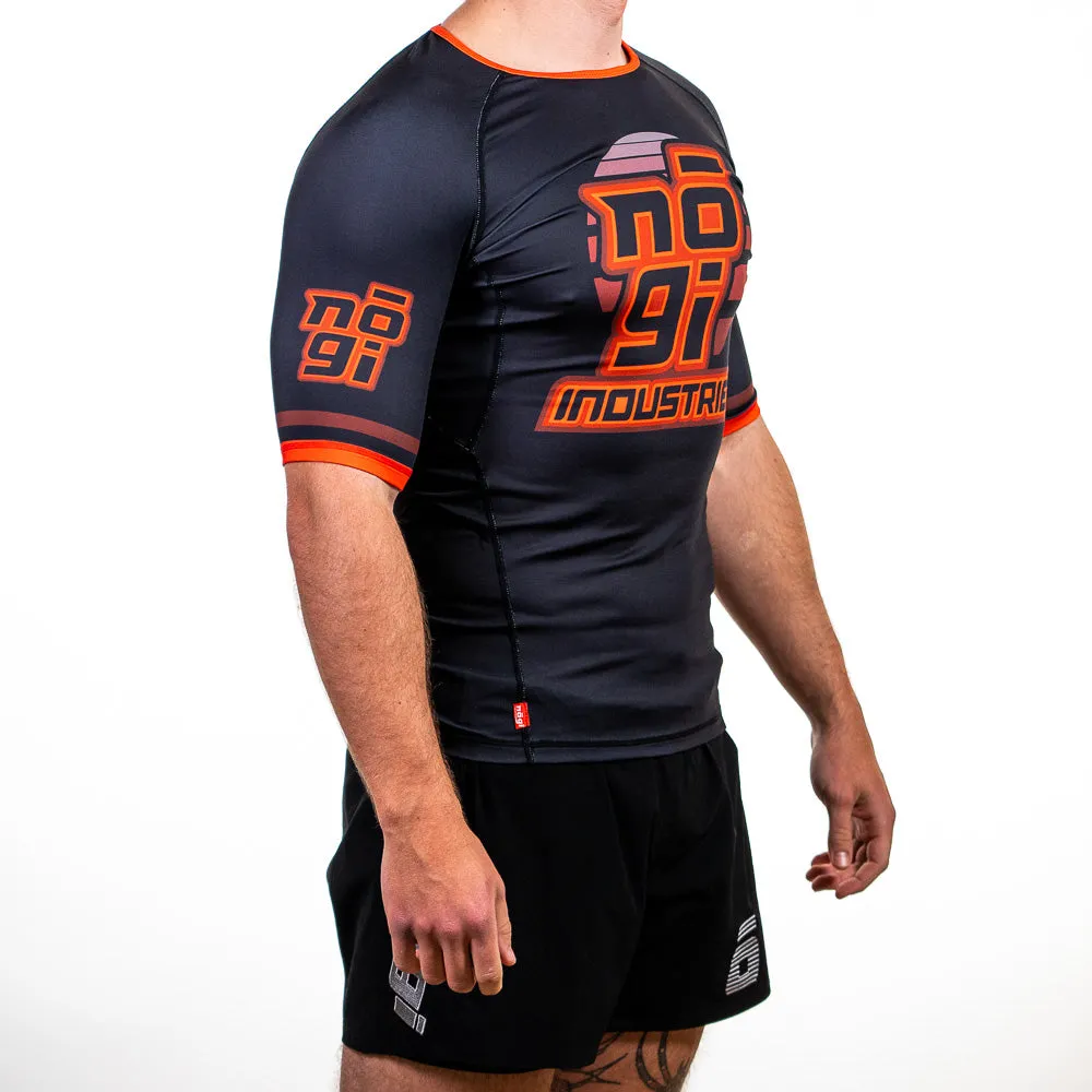 '7Four Short Sleeve Rank Rash Guard Black