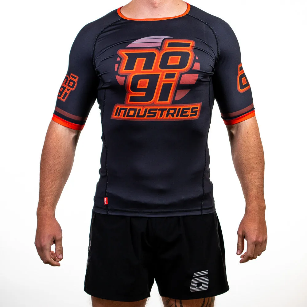 '7Four Short Sleeve Rank Rash Guard Black