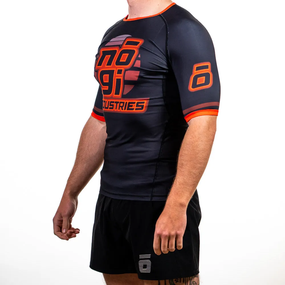 '7Four Short Sleeve Rank Rash Guard Black