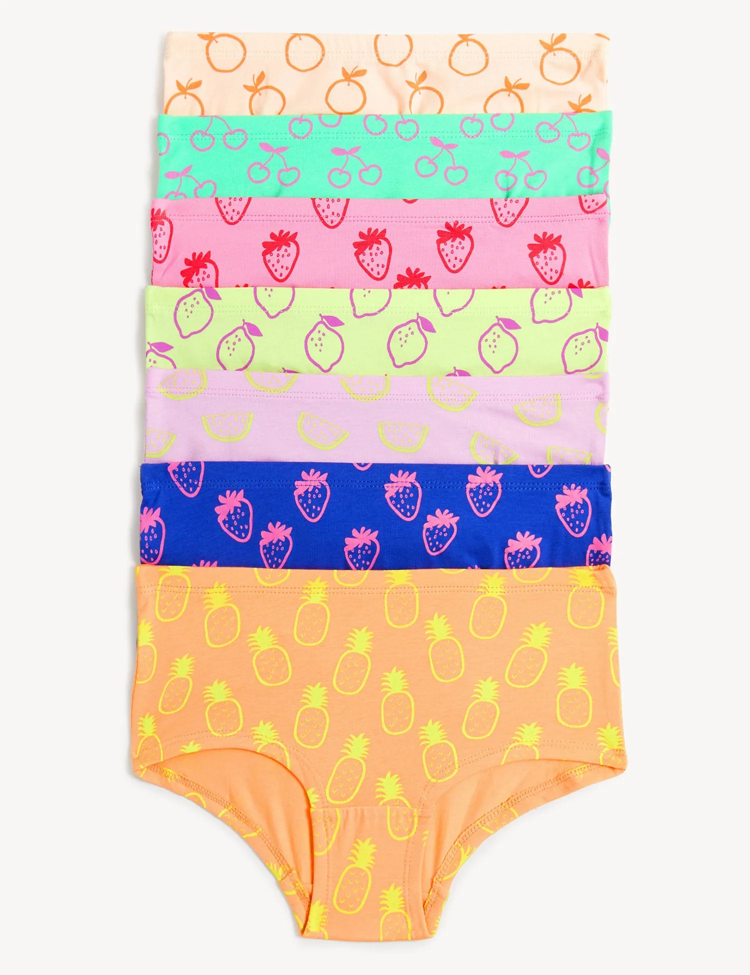 7pk Cotton Rich Fruit Shorts