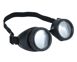 Adults Pilot Goggles 1940s WW1 WW2 Fancy Dress Accessory