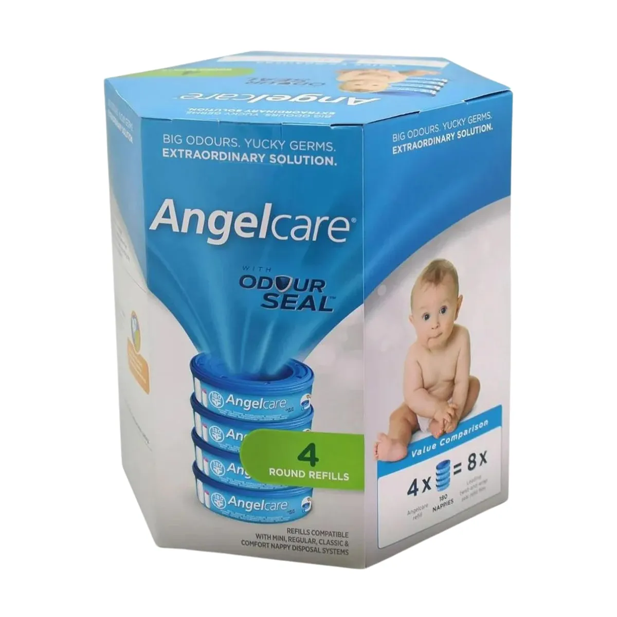 Angelcare Nappy Disposal Refill 4 Pack