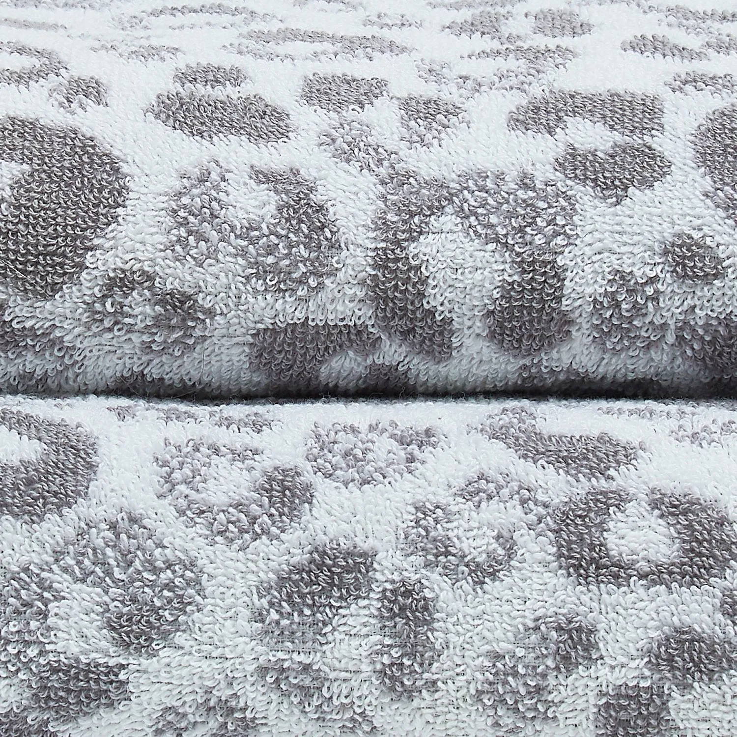 Animal Print 550gsm Grey Cotton Towels