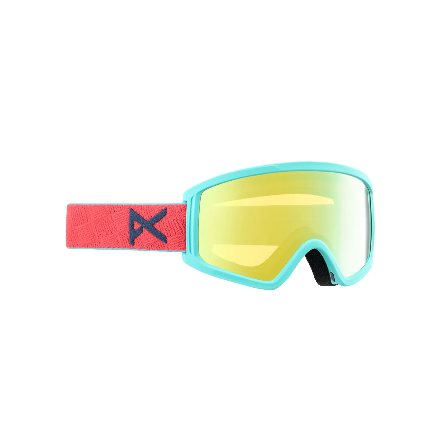 Anon Kids Tracker 2.0 Low Bridge Fit Goggles Coral/Gold Amber