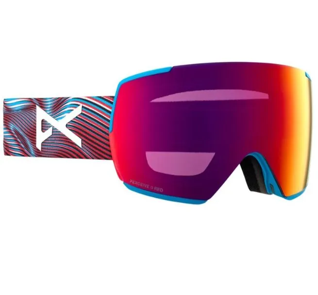 Anon M5 2024 Snow Goggles   Bonus Lens   MFI - Waves/Perceive Sunny Red