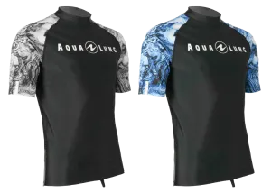 Aqua Lung Men's Short Sleeve Aqua Rash Guard