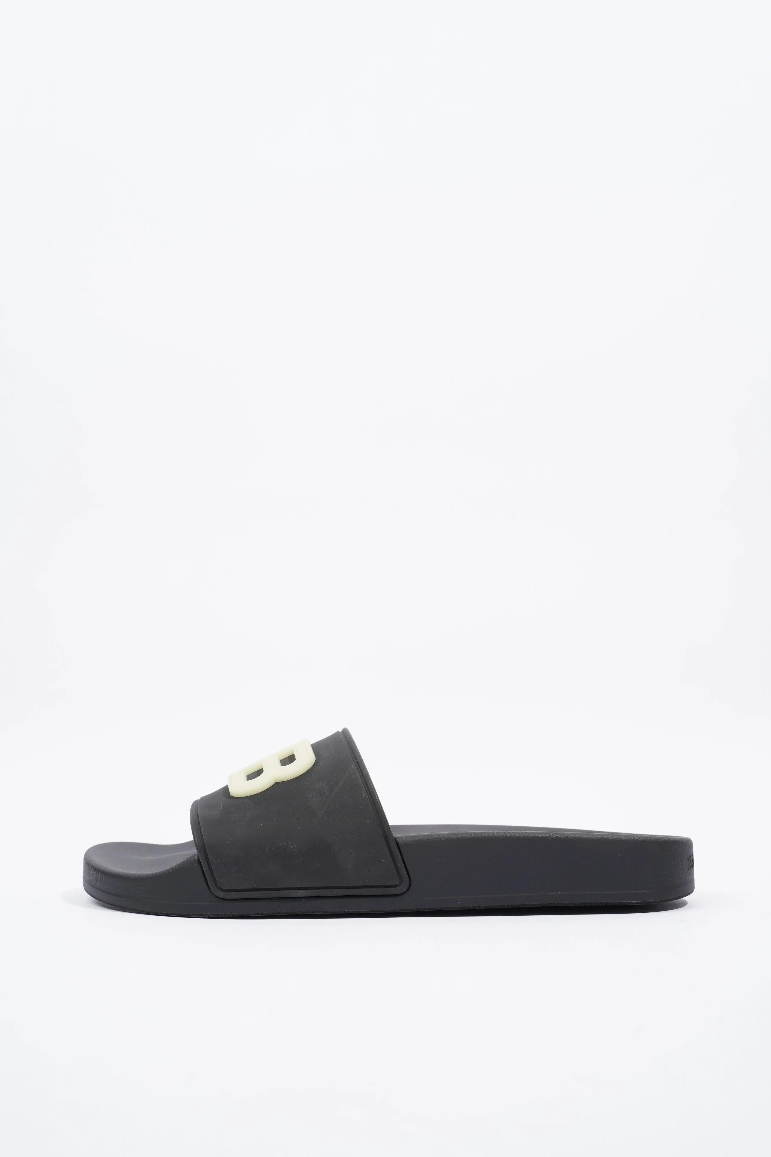 Balenciaga Pool Slide BB Black Rubber EU 38 UK 5