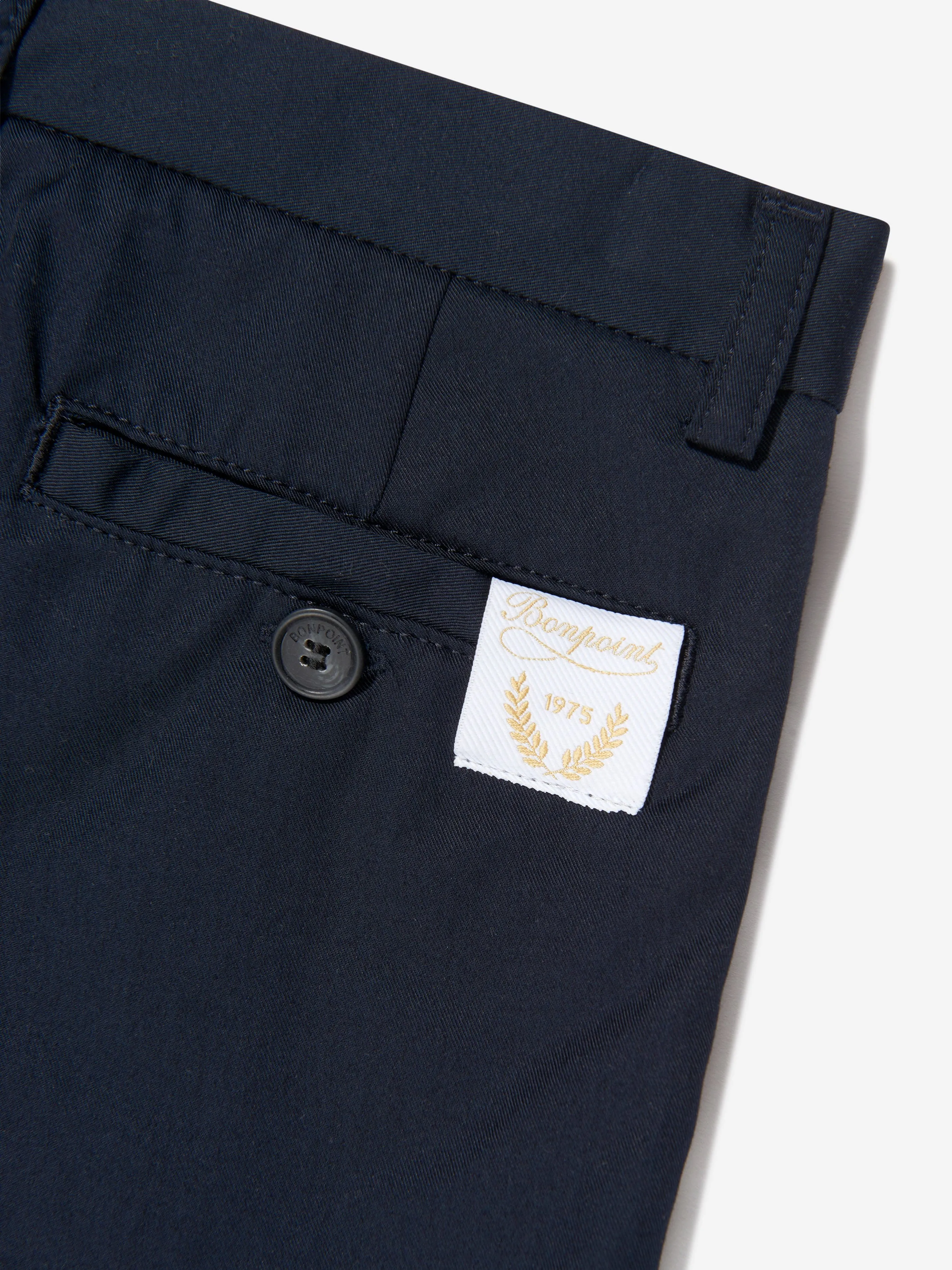 Bonpoint Boys Calvin Bermuda Shorts in Navy