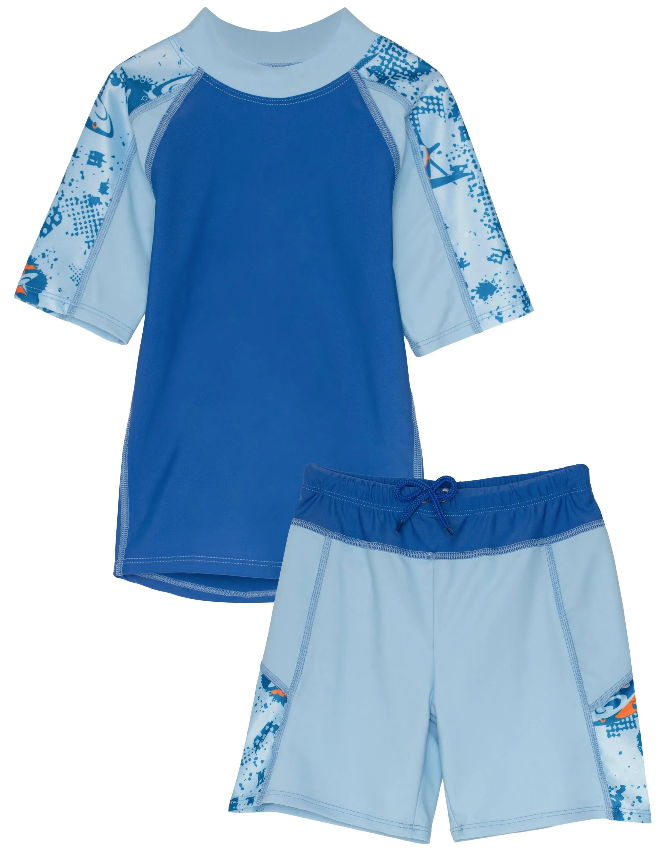 Breaker Short Sleeve Rash Guard & Swim Short - Alba (MADE IN USA)