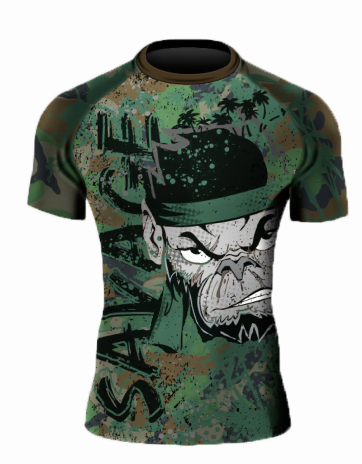 Camo Monkey Short Rash Guard And Shorts Package Presale items Shipping To Start December 5th