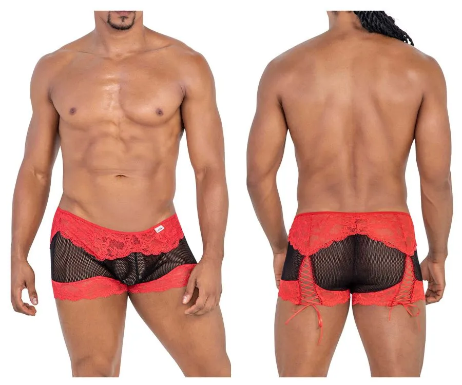 CandyMan 99779 Mesh Lace Trunks Color Black