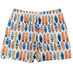 CKLS25 Boys Swim Trunks patterned with surfboards