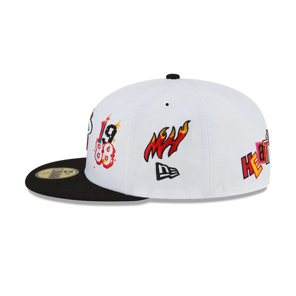 Court Culture Miami Mashup Vol. 2 Patch White Fitted Hat