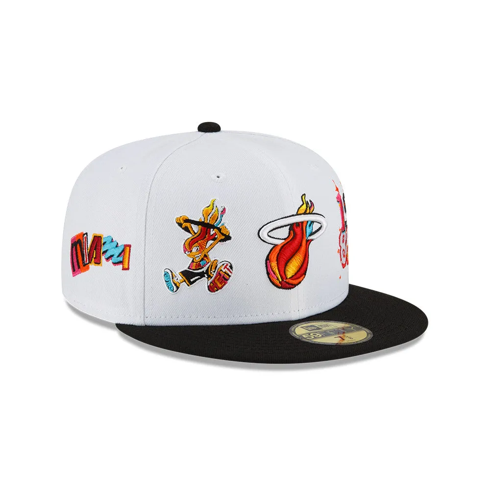 Court Culture Miami Mashup Vol. 2 Patch White Fitted Hat