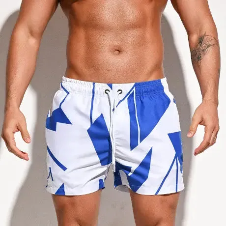 Desmiit Swim Trunks Printed Beach Shorts