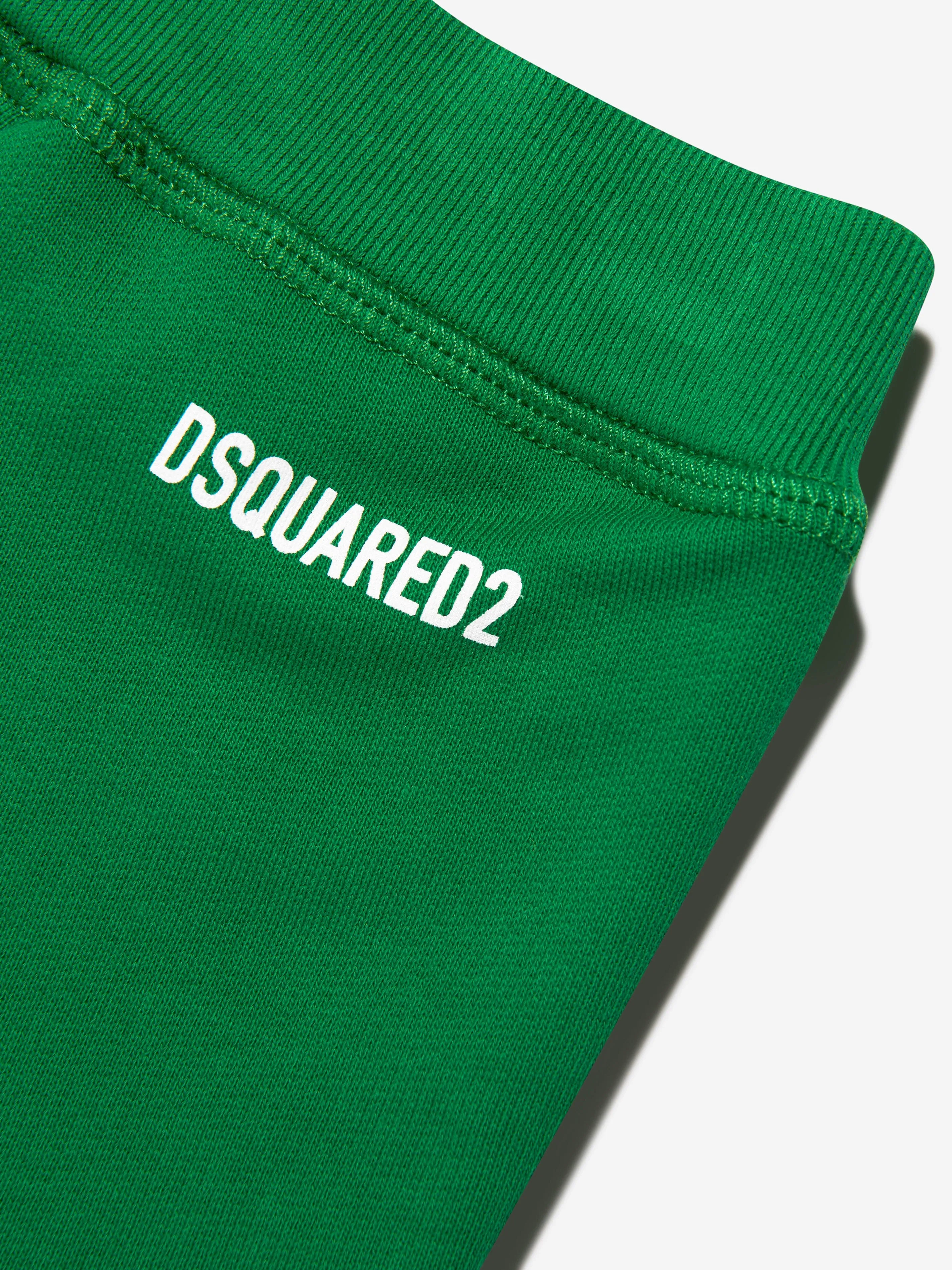 Dsquared2 Baby Logo Shorts In Green