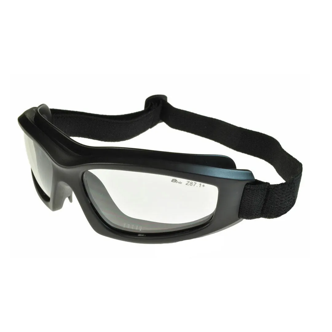 EVA padded Clear Lens Biker Goggles