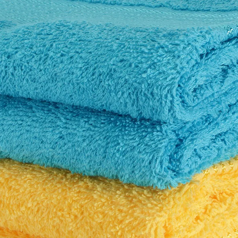 Eva Quick Dry Hand Towel (Yellow & Blue) - Set Of Four