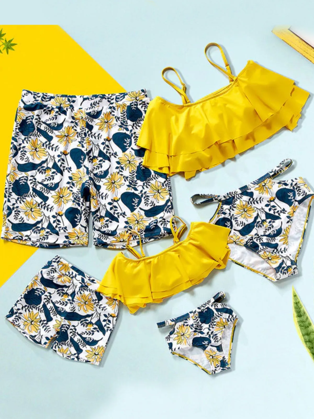 Family Style Feels Like Sunshine Yellow Swimsuit