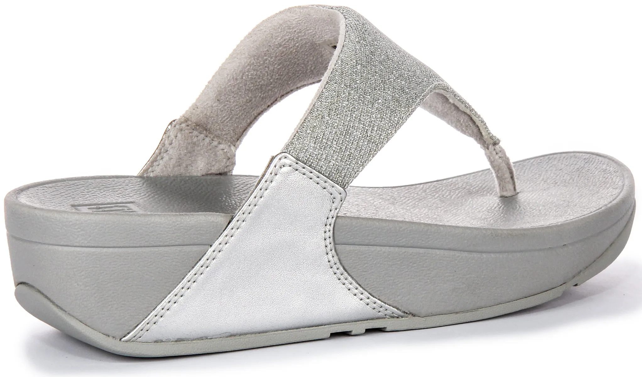 Fitflop Lulu Shimmerlux In Silver For Women