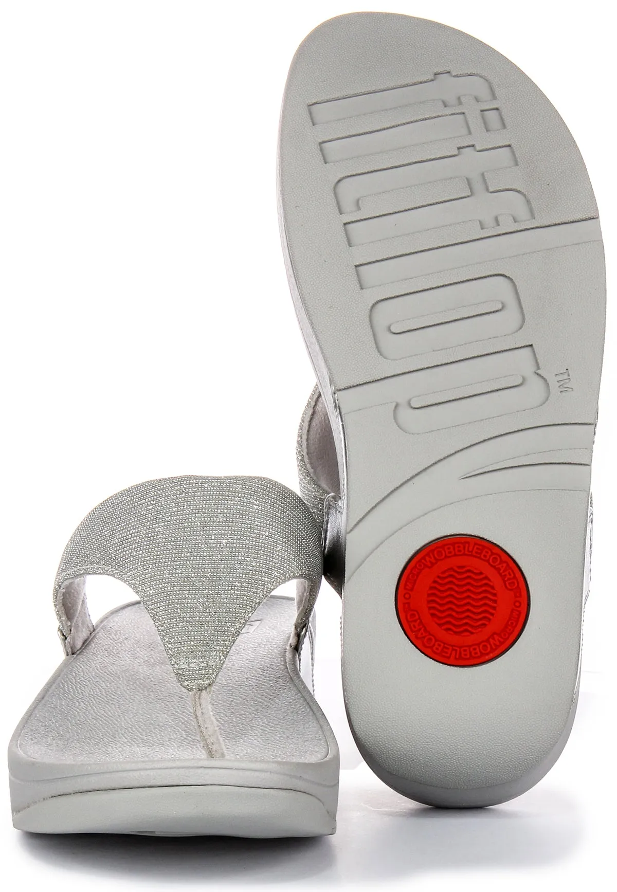 Fitflop Lulu Shimmerlux In Silver For Women