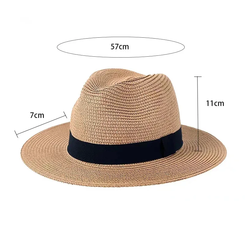 Foldable Ribbon Summer Sun Straw Hats