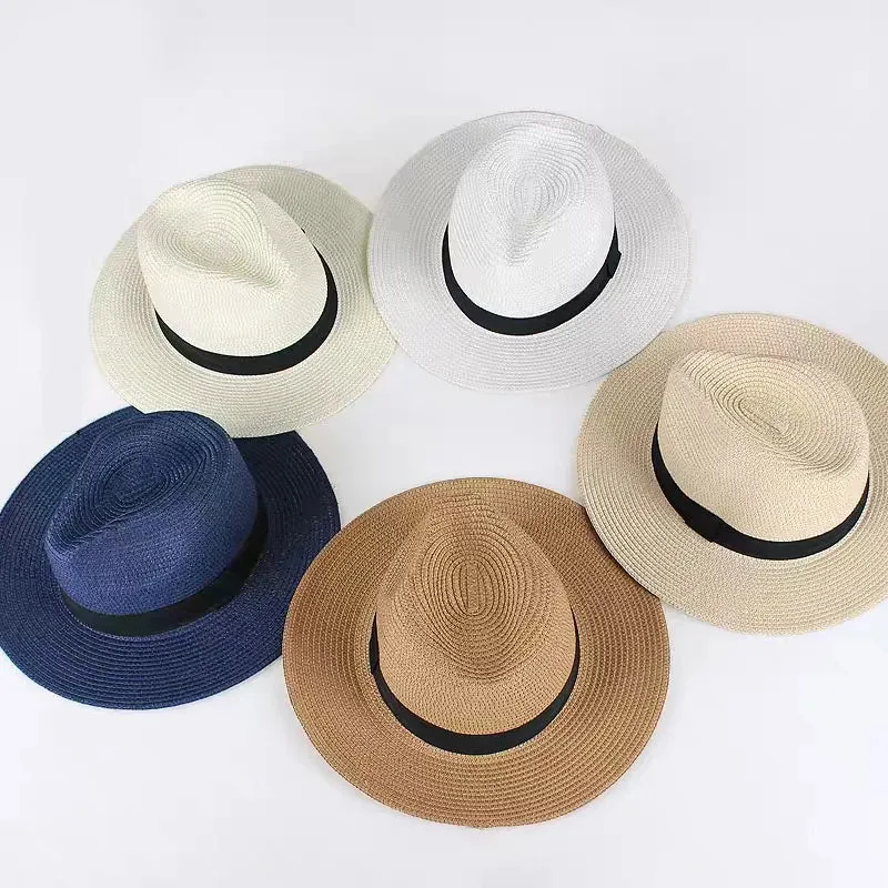 Foldable Ribbon Summer Sun Straw Hats