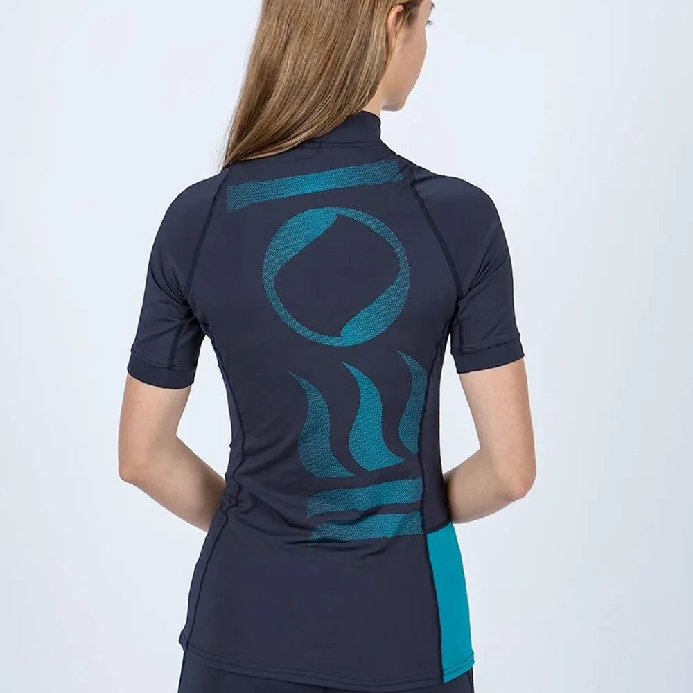 Fourth Element Women's Short Sleeve Hydro-T Rashguard - Navy