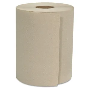 GEN Hardwound Roll Towels, 1-Ply, Natural, 8" X 800 Ft, 6 Rolls/Carton - GEN8X800HWTKF