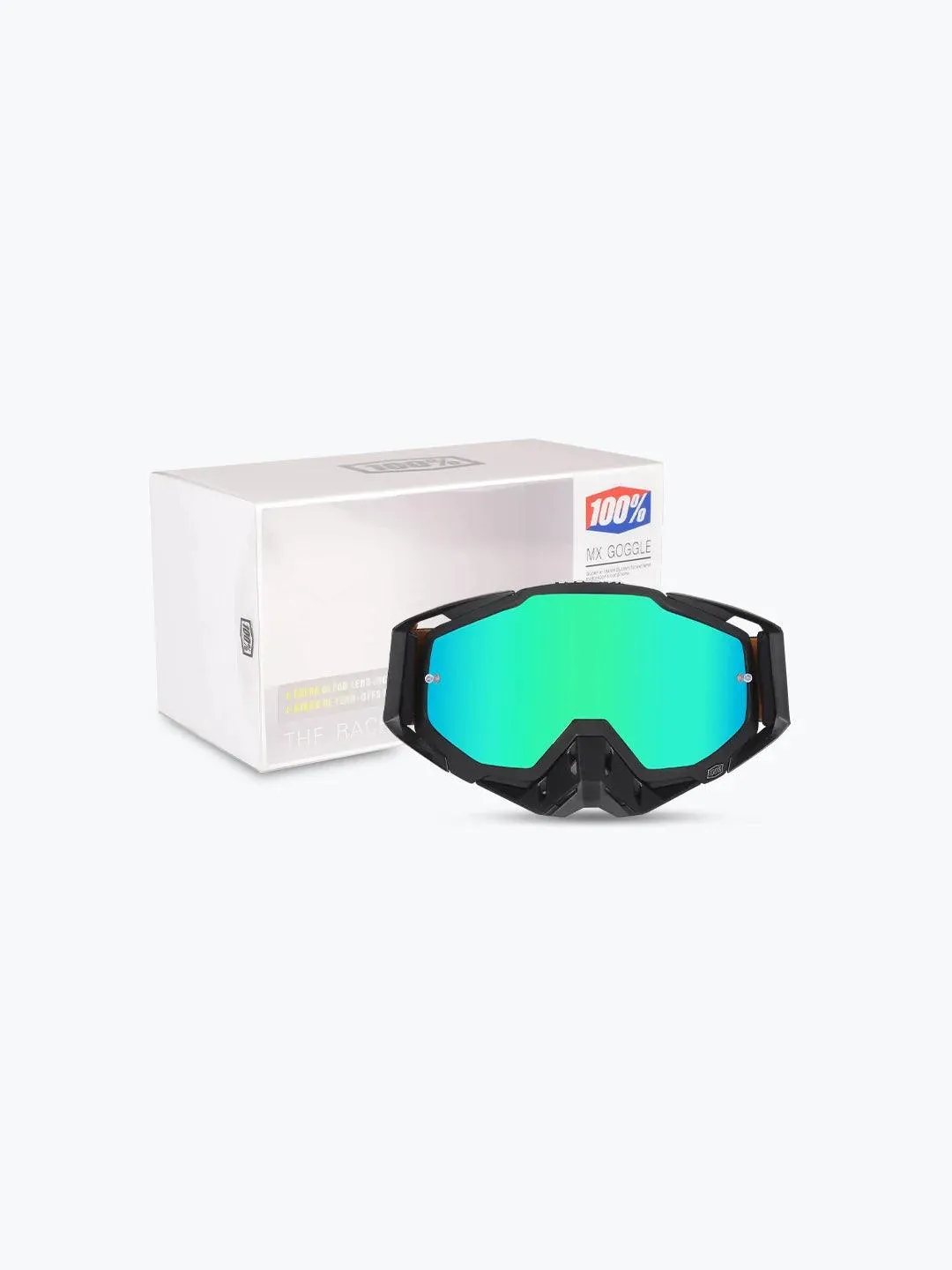 Goggles 100% - 146 Black Green Tint