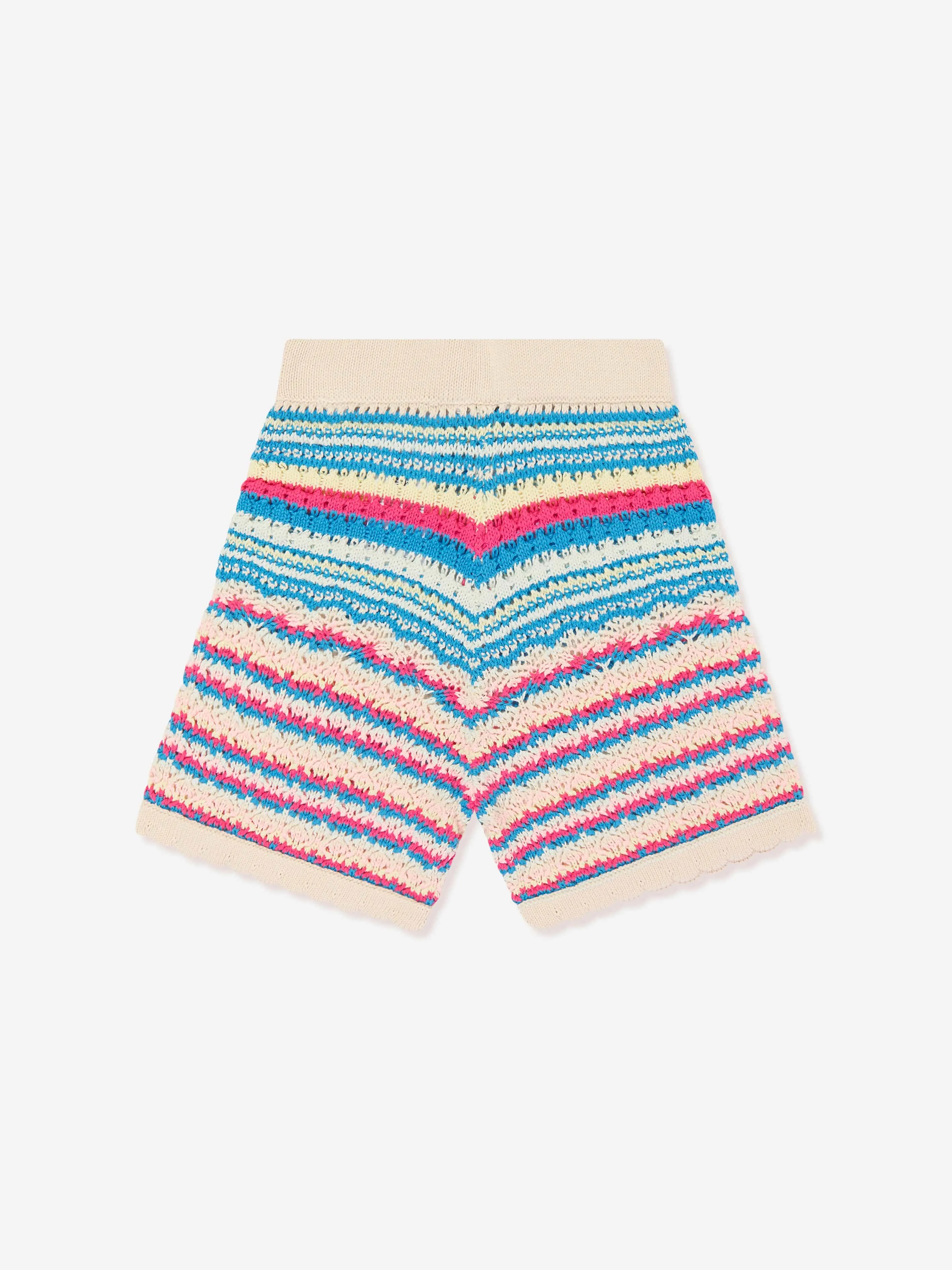 Guess Girls Crocheted Shorts in Multicolour