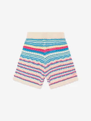 Guess Girls Crocheted Shorts in Multicolour