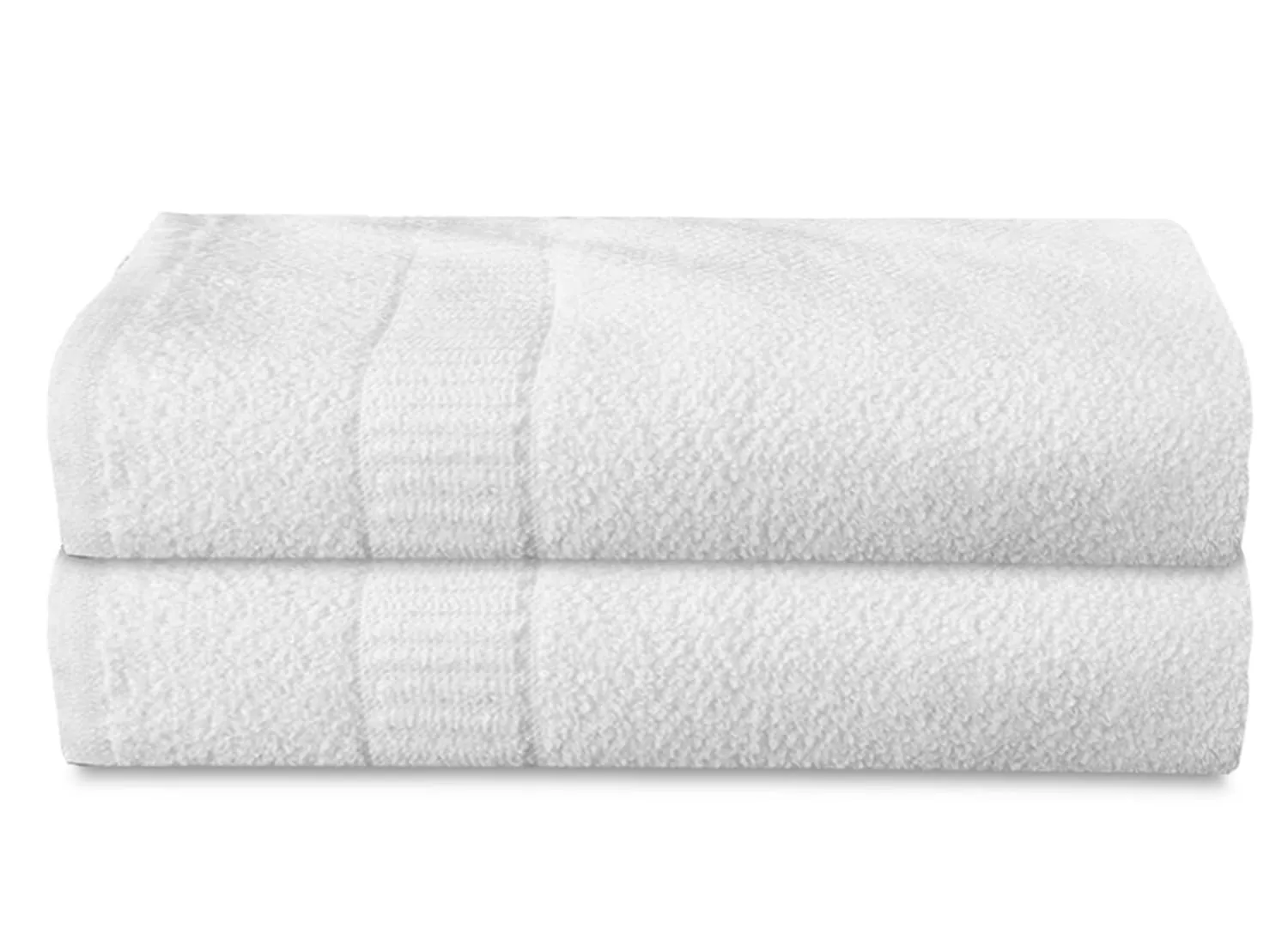 Heart Home Medium Size Soft Absorbent Cotton Face Towel, Newborn Bath Towel, Hand Towel, 30"x18"- Pack of 2 (White) -HS43HEARTH26620