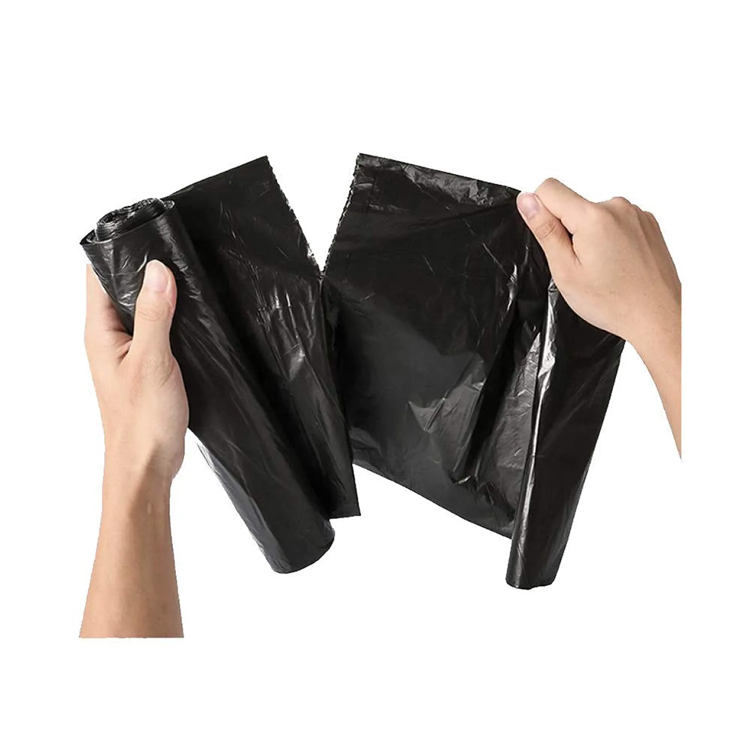 Heart Home Small 120 Biodegradable Biodegradable Garbage Bags|Plastic Dustbin Bags|Trash Bags For Kitchen, Office, Warehouse, Pantry or Washroom (Black)-HS41HEARTHH24006