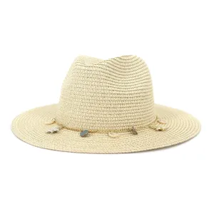 HOAREE  Panama  Fedora Straw Sunhat