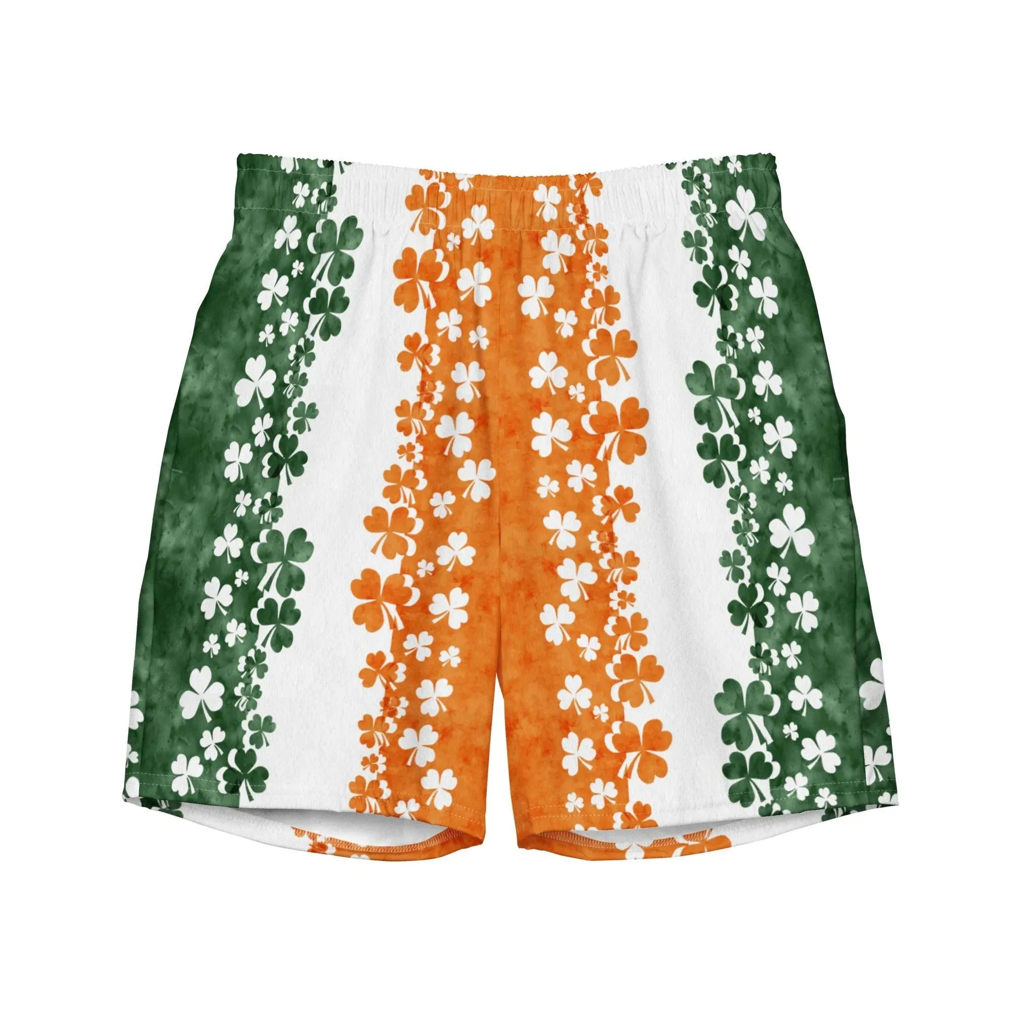 Irish Shamrock Recycled Men's Swim Trunks