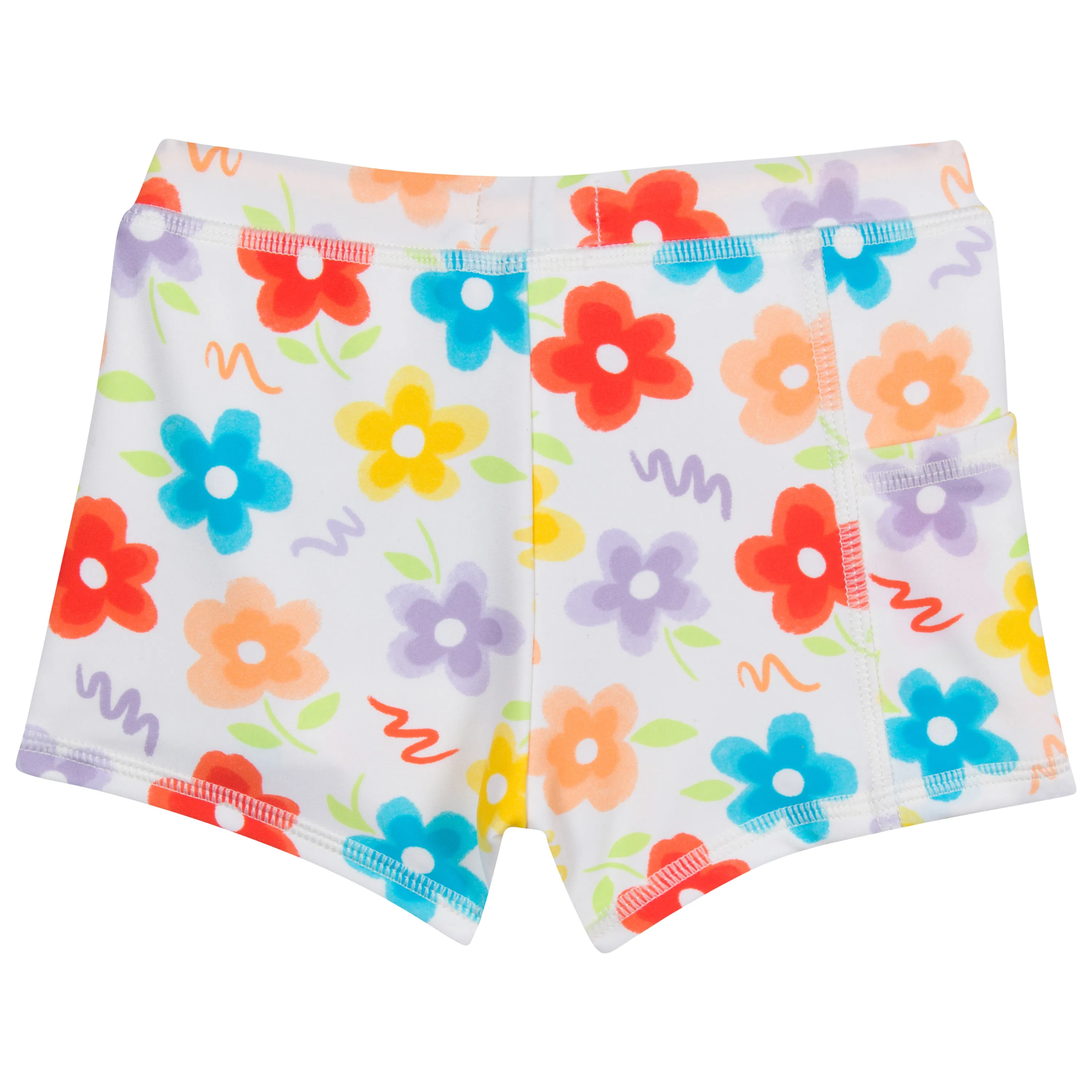 Kids Euro Swim Shorties | "Blossom"