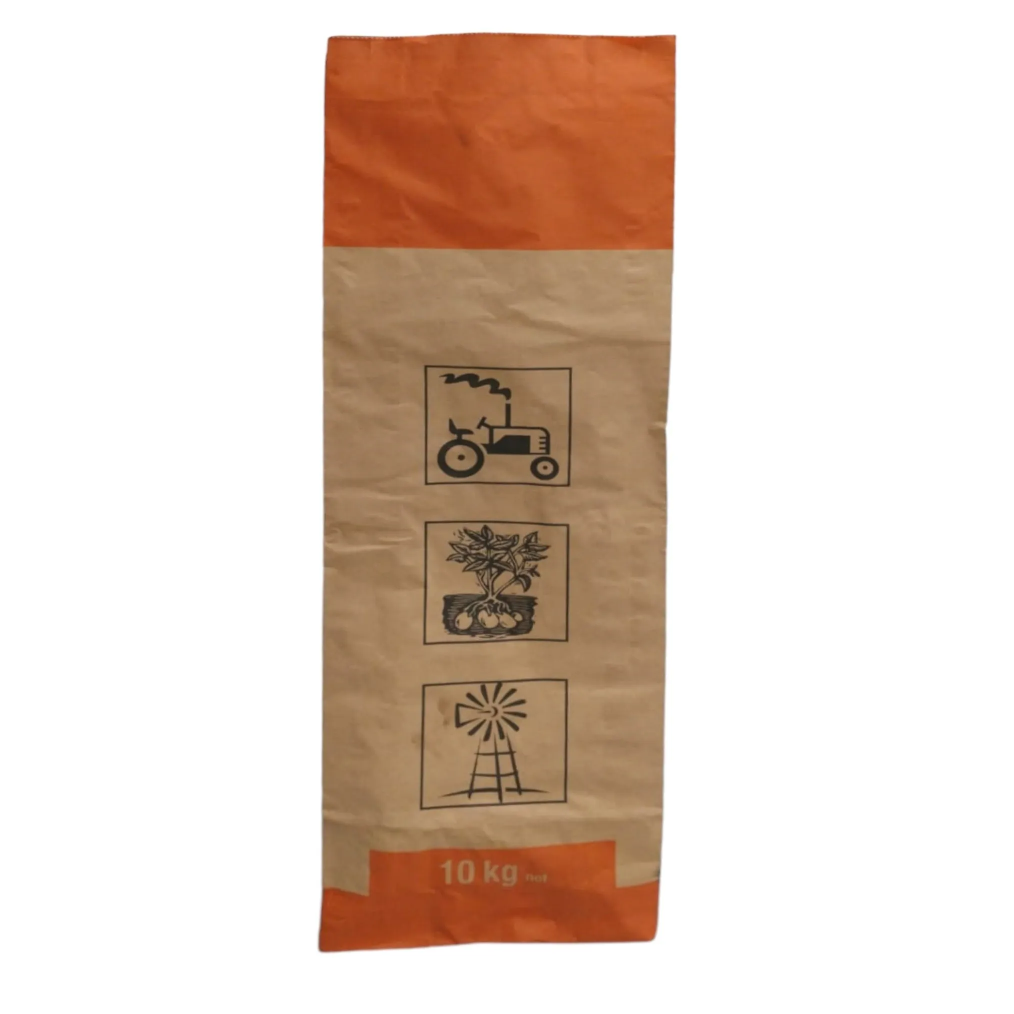 Kraft Potato Paper Bag Brown with Print and Seal Wire