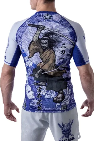 Men's Miyamoto Musashi Jiu Jitsu Art Wear Rashguard - Short Sleeve