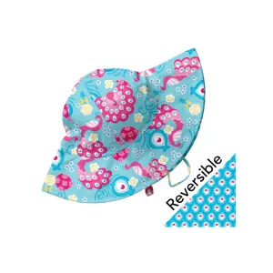 Mix and Match Reversible Brim Sun Protection Hat-Aqua Peacock