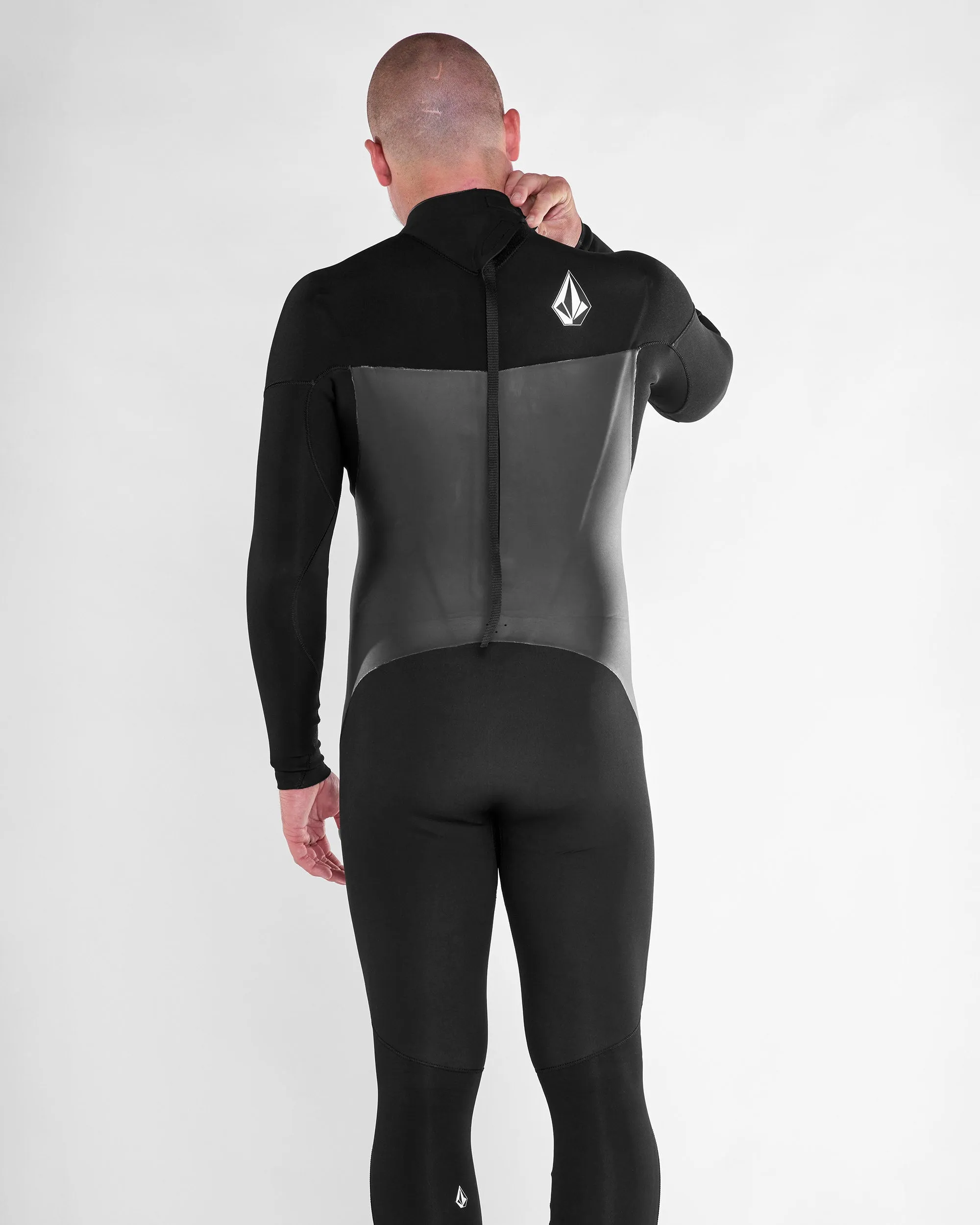 Modulator 3/2Mm Long Sleeve Back Zip Full Wetsuit - BLACK