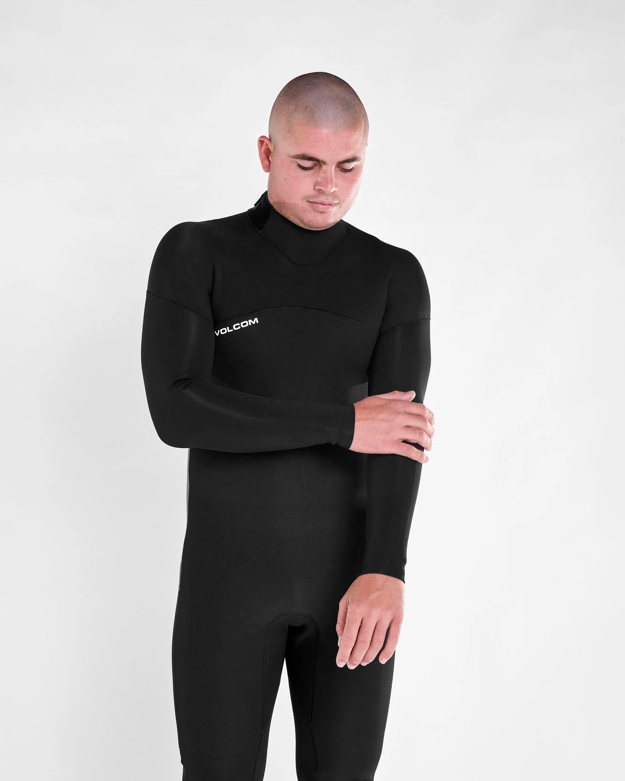 Modulator 3/2Mm Long Sleeve Back Zip Full Wetsuit - BLACK