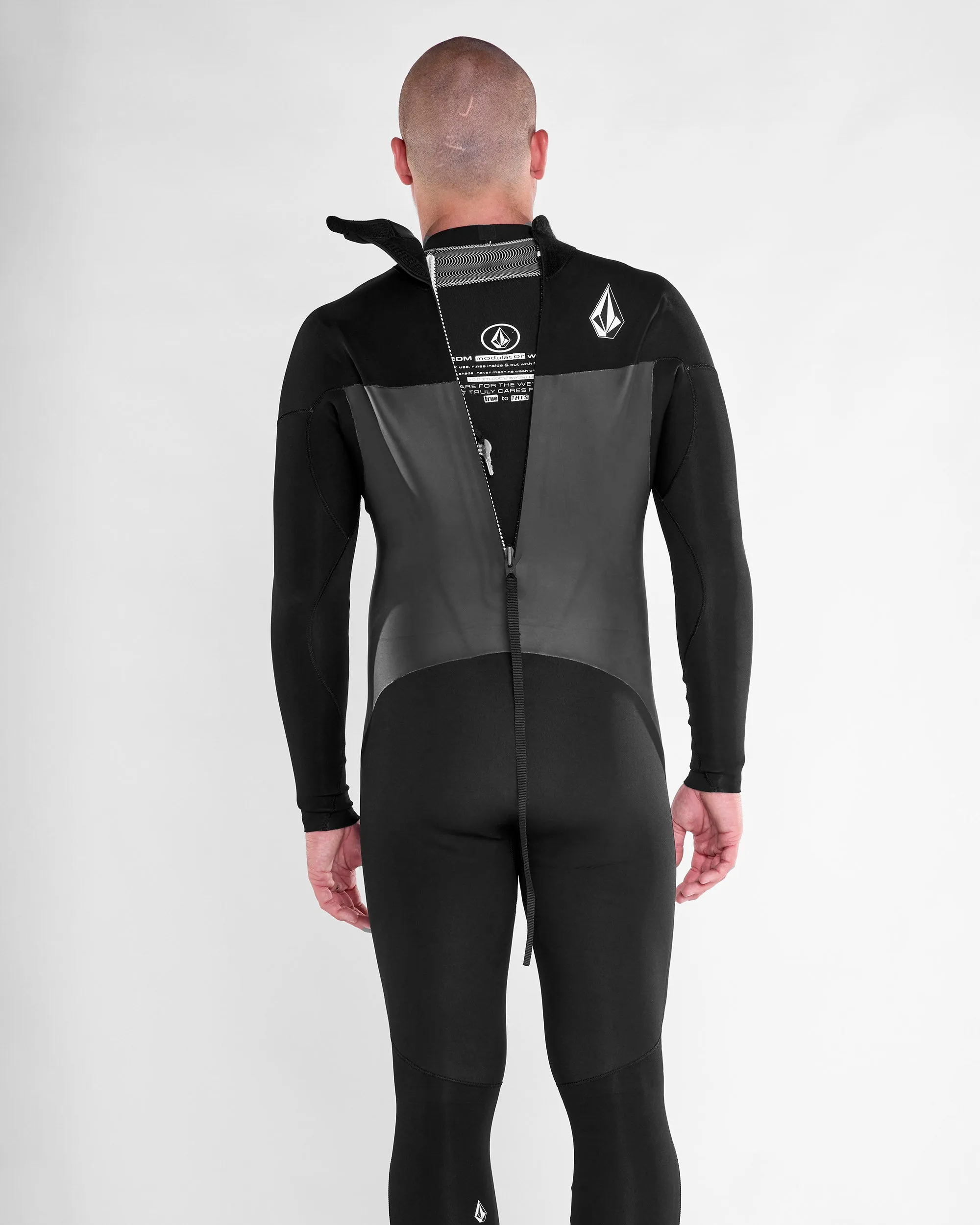 Modulator 3/2Mm Long Sleeve Back Zip Full Wetsuit - BLACK