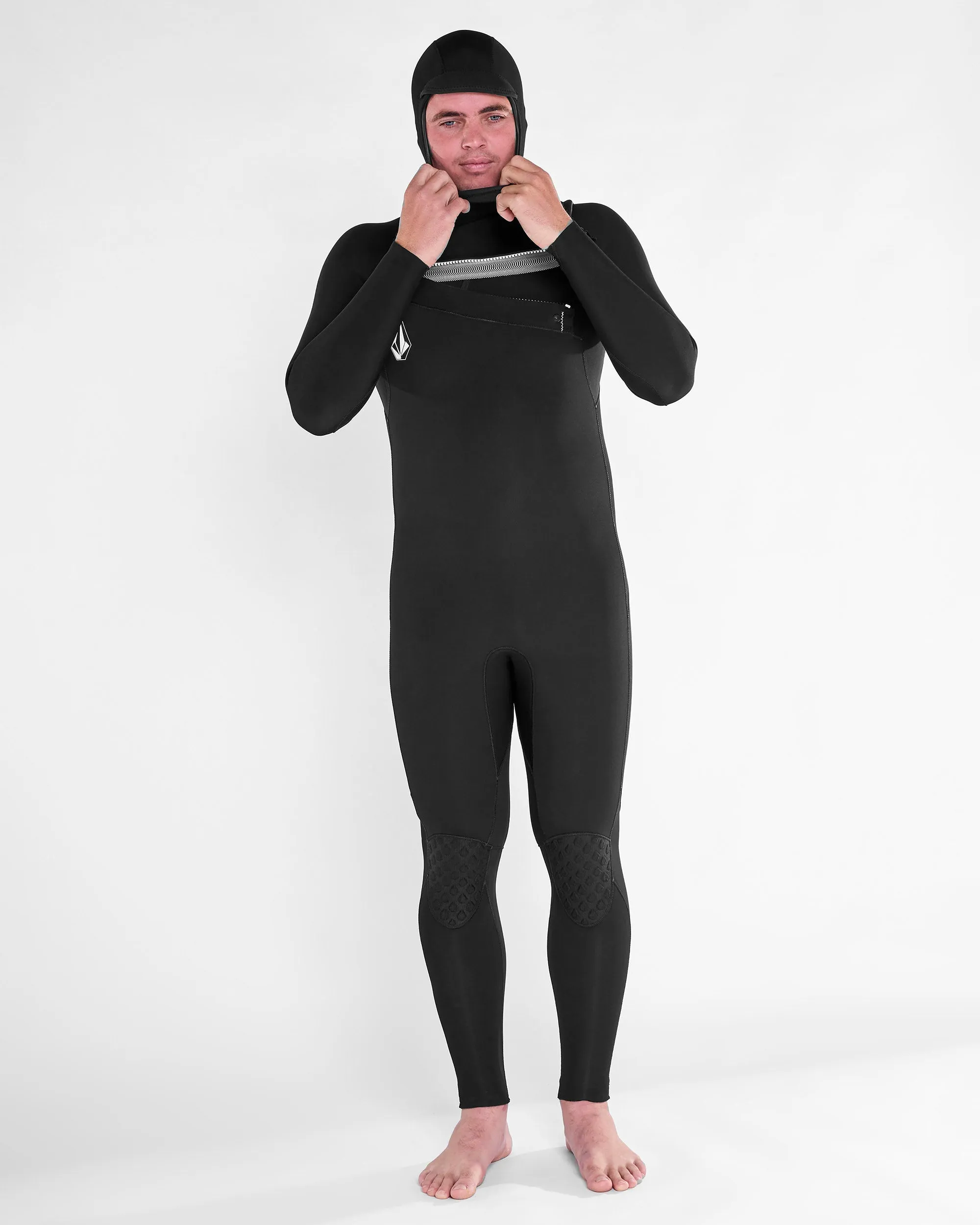 Modulator 5/4/3Mm Hooded Chest zip Wetsuit - BLACK