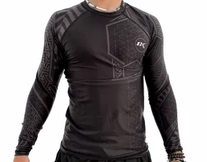 NEW 2023 CK Kids Vertigo Rash Guard - BLACK/GRAY