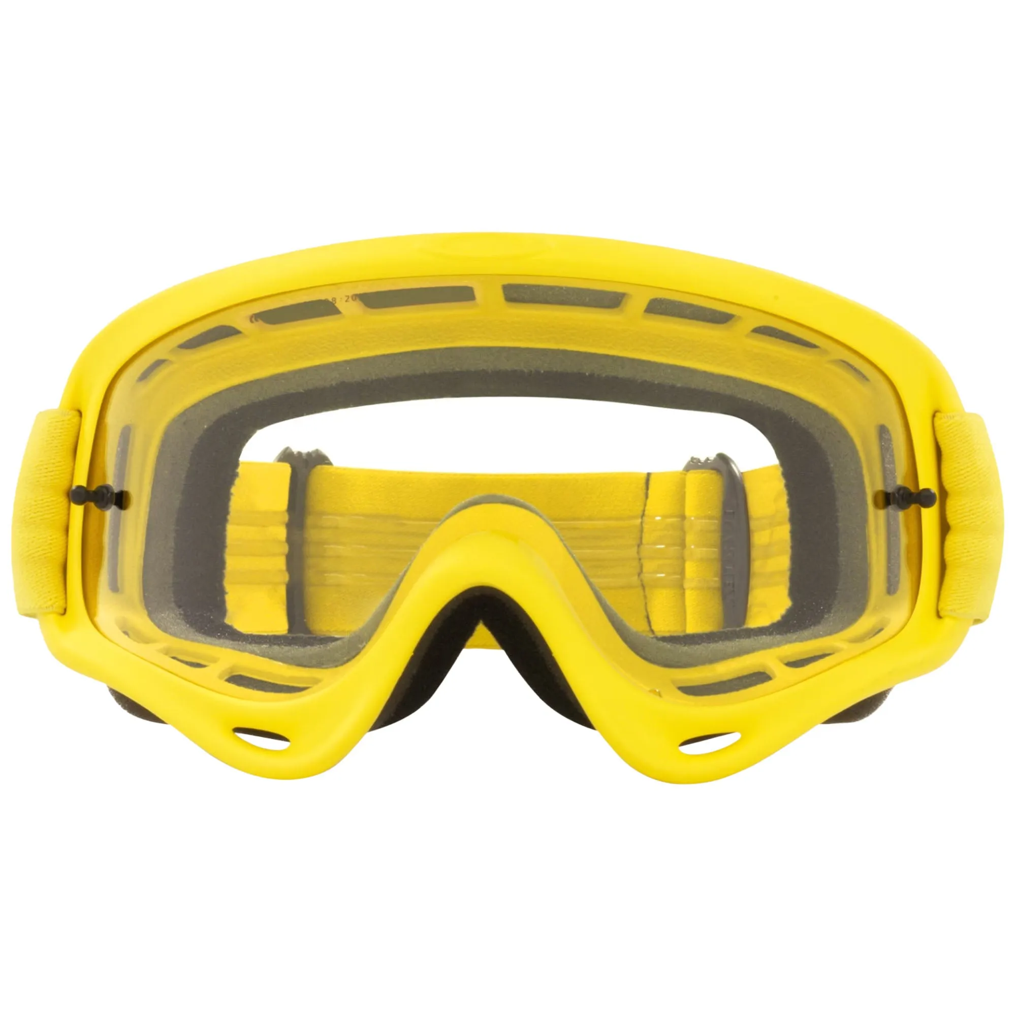 Oakley OO7029-65 O-Frame 2.0 MX Goggles Clear Impact-Resistant Lens Moto Yellow Strap