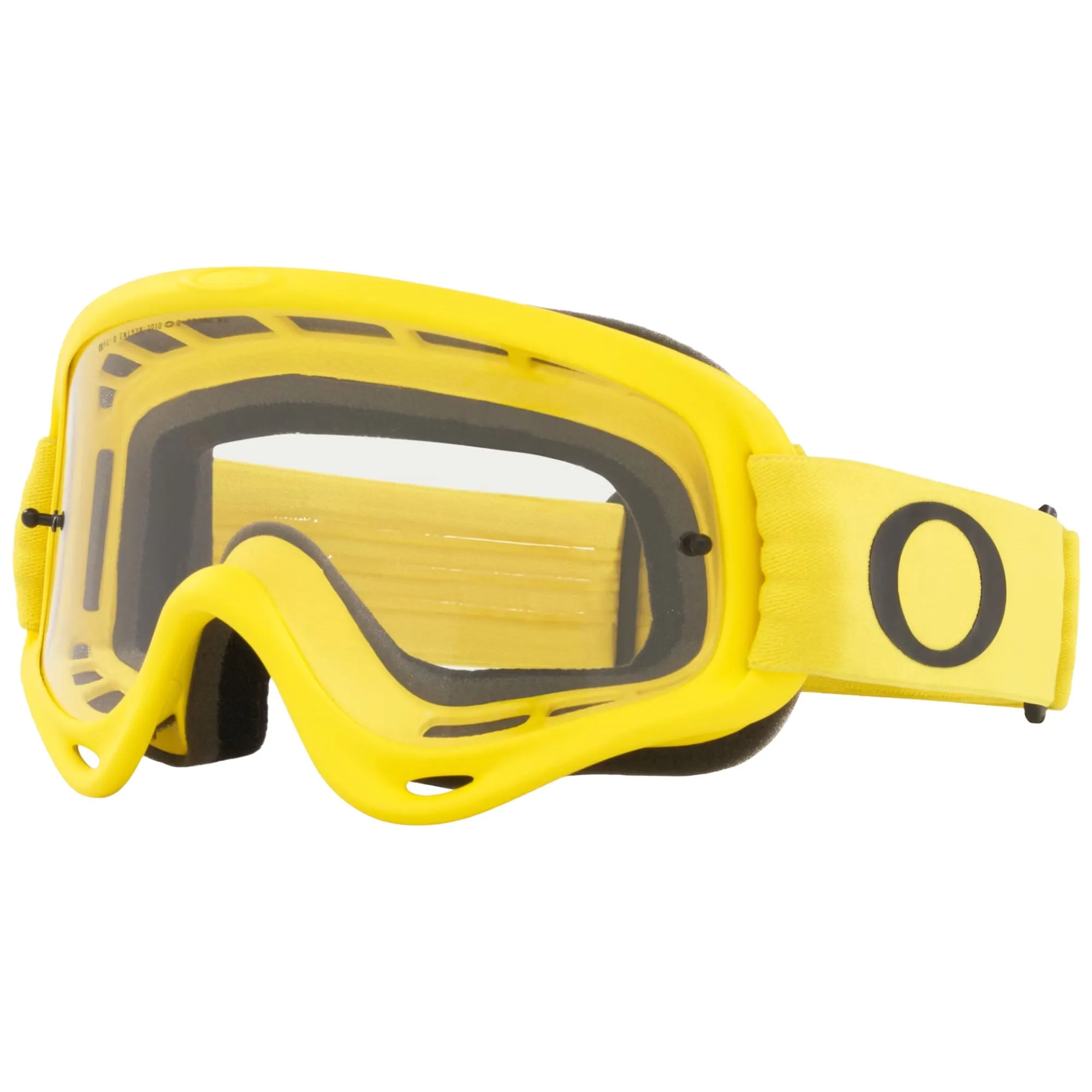 Oakley OO7029-65 O-Frame 2.0 MX Goggles Clear Impact-Resistant Lens Moto Yellow Strap