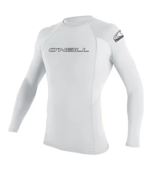 ONEILL BASIC WHITE L/S CREW MEN'S LYCRA 3342