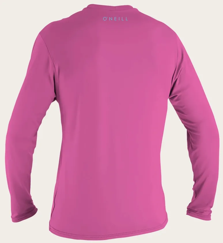 O'neill Youth Basic UPF 30  L/S Sun Shirt FOX PINK